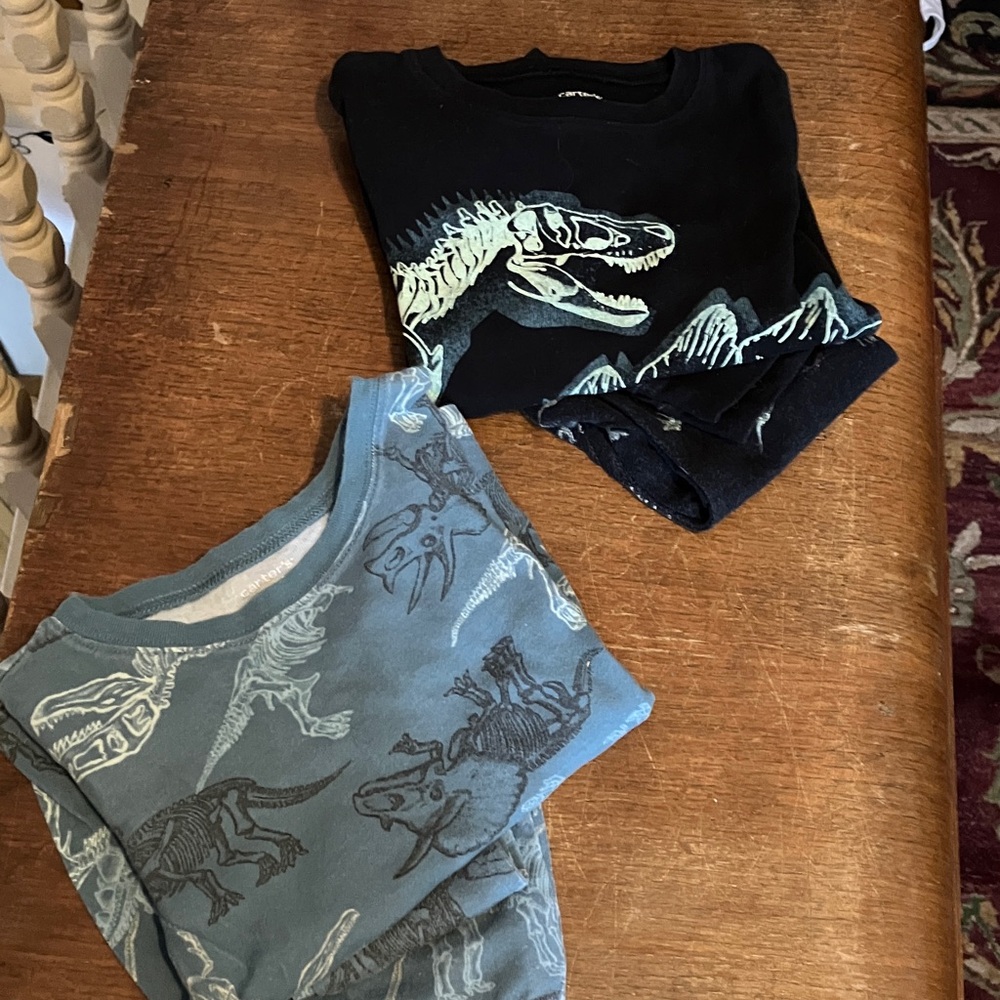 2X Carter's Size 6 kids 100% cotton Pajama Set 2/25$